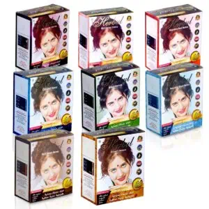 Herbul Henna Powder Hair Colour Hair Dye Black Brown Red Burgundy Colours Haircare Herbal