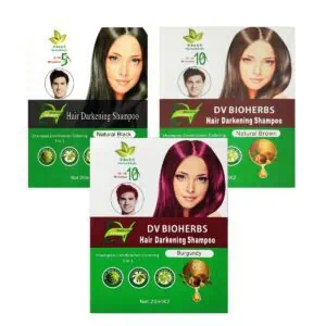 Black Brown Burgundy | [DV Bioherbs] Hair Dye Liquid Hair Colour Shampoo for Covering White Hair and Hair Colour Color Change hair dye