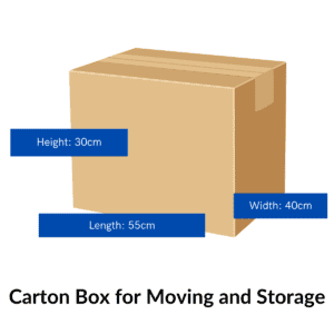 55x40x30cm Moving Storage Carton Cardboard Box Thick Double Layer for Moving