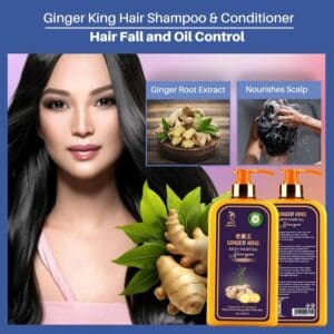 [Queen's Essential] Ginger Shampoo and Conditioner For Healthy and Clean Hair SG Brand