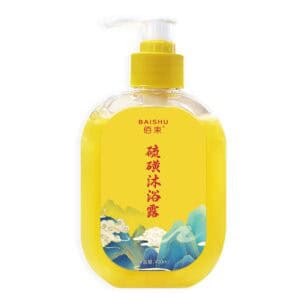 Singapore Stock BAISHU Sulphur Sulfur 400ml Cleansing Body Wash Shower Gel for Daily Body Care