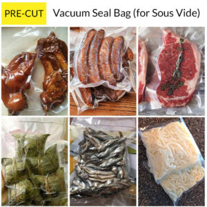 *Thicker* Pre-Cut Vacuum Seal Food Vacuum Sealer Sous Vide Bag (100pc/pack)